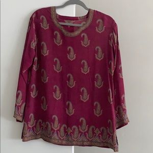 Indian Style shirt with long sleeve